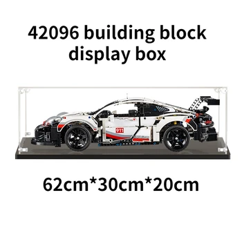 911RSR Акрилни дисплея Building Block Display Box 42096 Прахоустойчив HD Дисплей Box Building Block Кола дисплей Box (62 * 30 * 20 см)