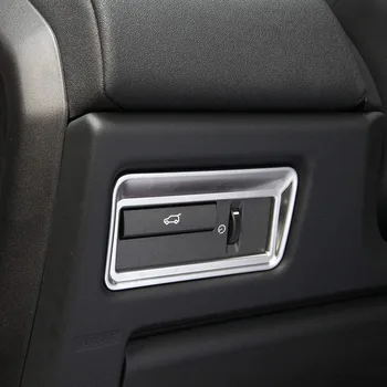 ABS Хромирани вътрешни довършителни работи бутона за превключване на задна врата, стикер, калъф, 1 бр. за Land Rover Range Rover Evoque Sport Vogue 2012-2017