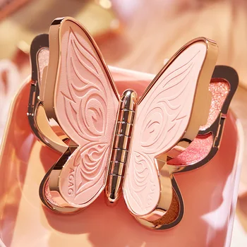 Agag Butterfly Сенки за очи и 6 Цвята Лъки Koi Искрящи Пайети Матиран Земен Тон Грим Палитра Сенки За очи Красотата на Глазурованная