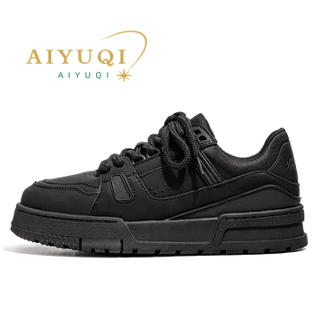 AIYUQI/ Мъжки маратонки, нескользящие, Новост есента 2023 г., мъжки обувки в стил Ретро дантела, Дишаща Ежедневни обувки на дебела подметка, Мъжки