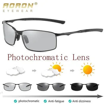 AORON Фотохромичните Поляризирани Слънчеви Очила Мъжки слънчеви Очила с Преходни Лещи За Шофиране Мъжки Защитни Очила За шофьора Oculos Gafas De Sol
