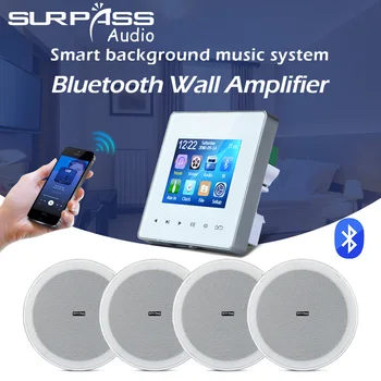 Bluetooth стенен усилвател 40 W 2 канала е Музикален панел с USB FM радио високоговорители високоговорител тавана високоговорител за дома на закрито