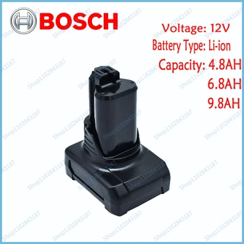 Bosch 12V 4.8 AH/6.8 AH/9.8 AH Литиево-йонна BAT420 Сменяеми батерии За Bosch BAT411A BAT413 BAT412A Батерия За Лаптопи