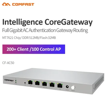 COMFAST CF-AC50 Gigabit Wi-Fi Рутер ac Корпоративен Портал, Безшевни Роуминг Баланс на натоварването няколко глобални мрежи PPPoE QoS 4 порта, Wan/LAN