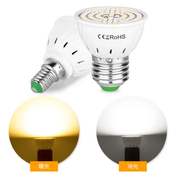 E14 Прожектор BulbGU10 LED E27, Лампа 48 60 80 led s Лампара 220 v GU 10 Bombillas Led MR16 Gu5.3 Лампада Хирургична Лампа B22 5 W 7 W 9 W