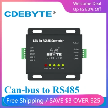 E810-DTU (CAN-RS485) Интерфейс RS485 CAN Bus двупосочен безжичен модем с прозрачна предаването