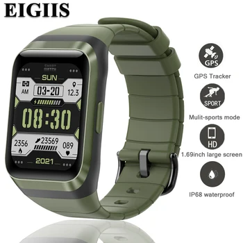 EIGIIS смарт часовници мъжки GPS тракер спортни фитнес IP68 водоустойчив часовник с кислород кръв улични умни дамски часовници за IOS и Android