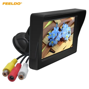 FEELDO 1 комплект 4.3-инчов цифров дисплей на предното стъкло, LCD дисплей 4,3 