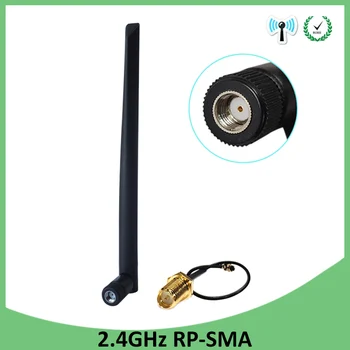 GWS 5шт 2,4 G 5dbi антена sma женски wlan wifi 2.4ghz антена IPX ipex 1 SMA мъжки удължител с косичкой модул рутер antena