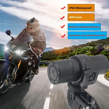 HD 1080P Мотоциклетът помещение Скутери мотоциклети видеорекордер Колоездене спортна видеокамера на външния рекордер за сигурност
