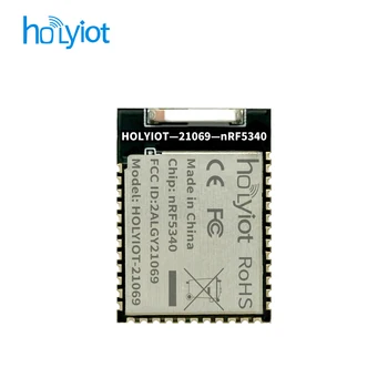 Holyiot сертифициран от FCC, CE радиостанцията nRF5340 2,4 Ghz МОЖНО Bluetooth 5,0 модул сверхнизкого на потреблението на енергия Керамична антена