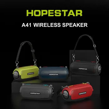 HOPESTAR-A41 Външен аудиоусилитель Bluetooth висока мощност преносим безжичен субуфер TWS USB FM карта caixa de som bluetooth