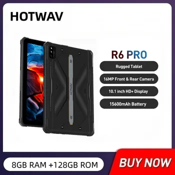 HOTWAV R6 Pro Здрав таблет Android 12,8 GB 128 GB Восьмиядерный 15600 ма 10,1 Инча HD + Pad 16-Мегапикселова Камера с две SIM-карти в режим на ръкавици Таблети PC