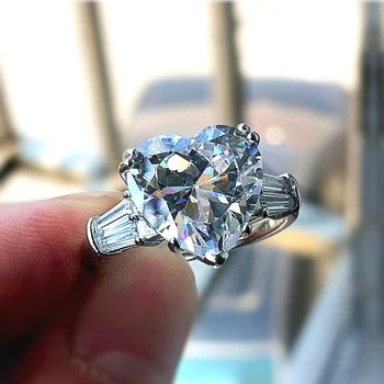 Huitan пръстени с кристали цирконии AAA, дамски аксесоари за сватба, годеж, 2021, модни бижута, директна доставка