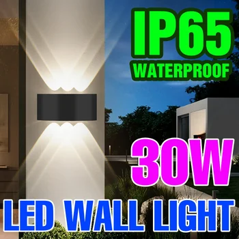 IP65, с монтиран на стената Лампа LED Градински Лампа 220v Водоустойчив Външен Прожектор Нощно Шкафче за Спалня лека нощ Стълбище Коридор Led монтиран на стената Лампа 110