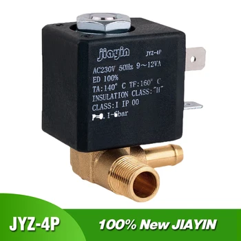 JYZ-4P Нормално Затворен Канюла Месинг Генератор на Пара Въздух Водна Електромагнитен Клапан на Кафе 6 Бара 3 mm N/C 2/2 Начин AC230V