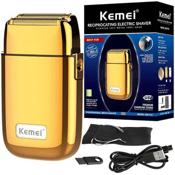 Kemei Tx1 Цельнометаллическая самобръсначка за мъже, коса, Брада, Електрическа самобръсначка, машина за бръснене на плешив, довършителни избледнява, акумулаторна