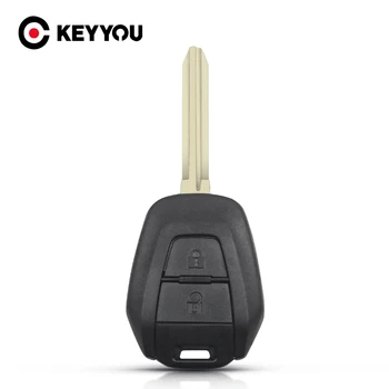 KEYYOU 10X За Suzuki Swift Remote Smart Key Shell Fob Е на Кутията Подмяна на Корпус 2 на Бутона Неразрезанный Ключ TOY43 Нож
