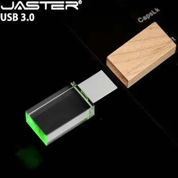 Led Светлина USB 3.0 Флаш-памет и 128 GB Високоскоростна Флаш-памет 64 GB Креативен Подарък Memory Stick Безплатен Потребителски Лого Pendrive 32 GB U Диск