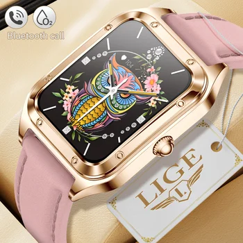 LIGE 2023 Най-продаваните дамски умен часовник Гривна за жени цифров часовник с Нови дизайни умен часовник от розово злато ръчен часовник