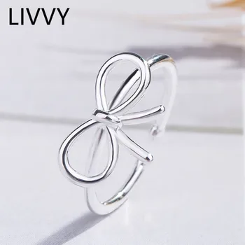 LIVVY сребрист цвят, ново записване, пръстен, с голям нос, дамска мода, просто отворете ръчно изработени, висококачествени кулинарна тенденция, тенденция 2021