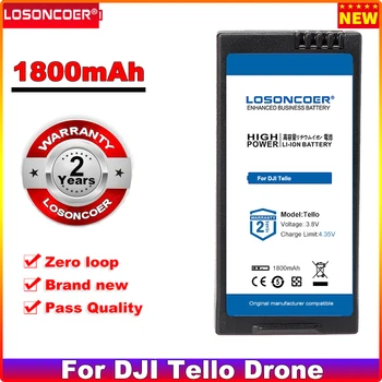 LOSONCOER 1800 mah 0 цикъл на 100% нов за DJI Tello Drone лятна батерия и Аксесоари