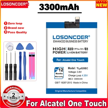 LOSONCOER TLp020EC 3300 mah Батерия За Alcatel One Touch POP UP OT6044 6044 6044D TLp020EC Батерии за Мобилни Телефони + Бързото Пристигане