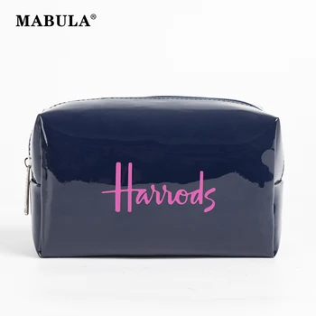 MABULA Водоустойчиви козметични чанти от PVC, дамски преносима косметичка, пътна чанта за измиване, прост дизайн, женски малки чанти за съхранение