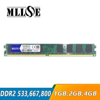MLLSE Оперативна памет 1 gb 2 gb 4 gb DDR2 533 667 800 667 Mhz 800 mhz DIMM DDR2 Оперативна памет 1G, 2G, 4G Памет Memoria дънната Платка на Настолен КОМПЮТЪР Компютър