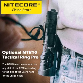 NITECORE P22R Тактически Фенер USB-C С директен Подзарядкой, 1800 Лумена, Военен Фенер за самозащита, батерия 18650