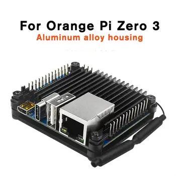 Orange Pi Zero 3 Корпус от алуминиева сплав прозрачна обвивка на пасивното охлаждане Допълнителен охлаждащ вентилатор радиатор Източник на храна за Orange