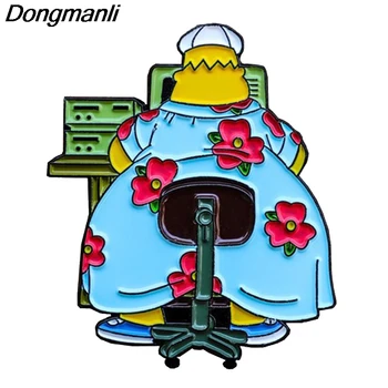 P5740 Dongmanli, Креативна забавно жени с твърд емайл, скъпа икона, яка раница, на ревера, аниме украса