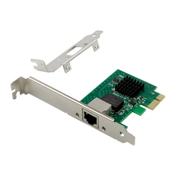 PCIE X1 2.5 G Ethernet NIC RJ-45 Чип на Intel I225-V с един порт 2500 М/1000/100 Mbps, Гигабитная Сървър Мрежова карта, Мрежов Порт 1
