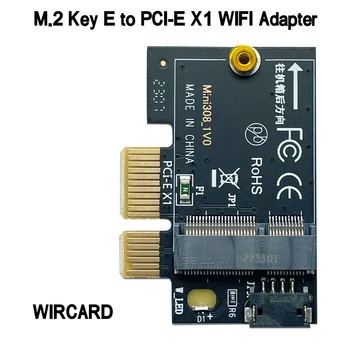 PCIE X1 WiFi Card Адаптер за Безжична Мрежова карта M2 NGFF Bluetooth Конвертор за Десктоп Wi-Fi AX210 8260 8265NGW AX200 9260 7265