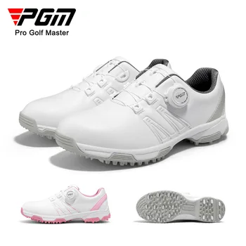 PGM/ дамски обувки за голф, дамски спортни обувки с каишка на дръжката, водоустойчив мини дамски леки меки дишащи обувки XZ283