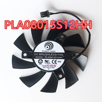PLA08015S12HH 4PIN 75 мм DC12V 0.35 A за ASUS HD7770 EAH5830 68506790 GTX550Ti GTS450 460 фен видео карти