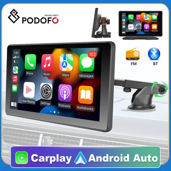 Portable smart-плейър Podofo Carplay MP5 със 7-инчов екран поддържа Android Auto С Гласов контрол Apple Aiplay