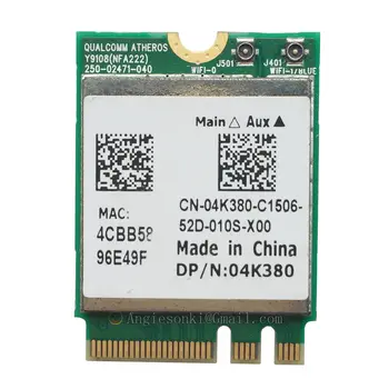 QCNFA222 AR5BWB222 802.11 a/b/g/n, 300mbps на 2,4/5 Ghz bluetooth BT4.0 WIFI WLAN Карта за Atheros Dell 4K380 NGFF Toshiba, Acer, Sony