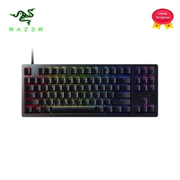 Razer Huntsman Tournament Edition Механична клавиатура Линеен оптичен превключвател, Детска 87 клавиши жичен RGB клавиатура със задно осветяване
