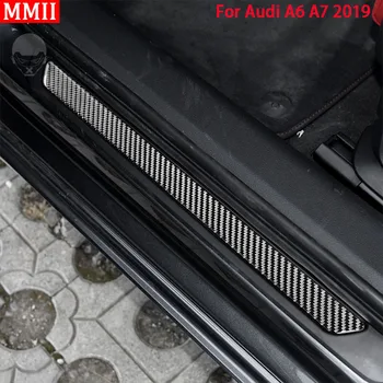 RRX Истински Интериор от карбон за Audi A6 C8 A7 2019-2022 Декор на Крилото на Прага, Накладки, Стикер, автоаксесоари За Подреждане