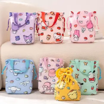 Sanrio Kawaii аниме, чанта Cinnamoroll, девчачье сърцето ми мелодия, Kuromi, скъпа мультяшная чанта за съхранение на детски играчки за момичета