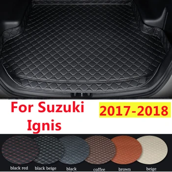 SJ High Side Custom Подходящ За SUZUKI Ignis 2017 2018 ГОДИНА всички сезони Непромокаема Подложка За Багажника за Кола AUTO Задния Товарен Калъф Килим