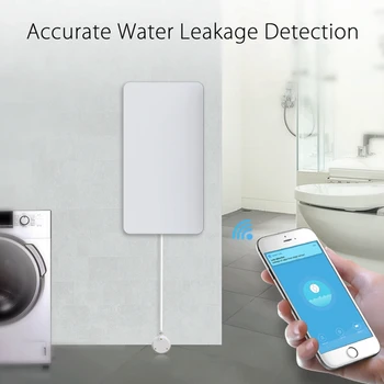 Smart Life WIFI Аларма, изтичане на вода Независим датчик за преливане на сот аларма Wifi Детектор за предупреждение за изтичане на вода