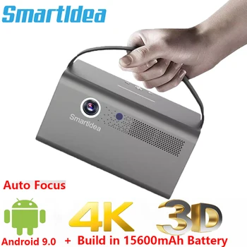 Smartldea V7 Pro V8 Pro DLP Проектор Smart Android 2G RAM 32G ROM Проектор Full HD с Висока Яркост Дневен 4K 3D Проектор