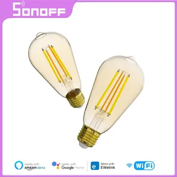 SONOFF WIFI Умна крушка E27 7 W B02F-ST64 B02-F-A60 Led Лампа Спестява Мощност на Лампата Гласов Контрол чрез приложението Google Home Алекса eWeLink