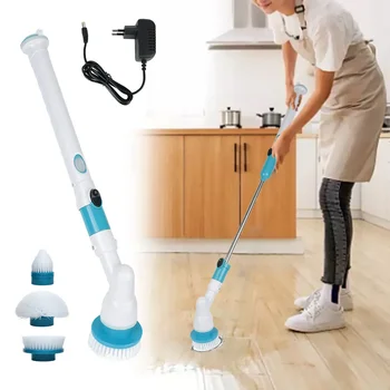 Spin Cleaner Безжична четка 3 в 1 за почистване на кухненски мивки, бани, плочки, Бани - Съвременен приспособление!