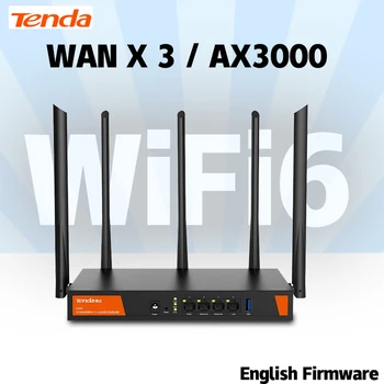 Tenda W30E Безжичен WiFi6 Корпоративен Мрежест Рутер 4 * LAN Gigabit 3000 Mbps на 2,4 Ghz 5,8 Ghz USB 5G Точка за достъп Двойна Банка 1,7 Ghz, 256 MB