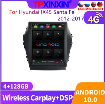 Tesla Стил PX6 Android Авто Кола GPS Навигация плейър за Hyundai IX45 Santa Fe 2012 2013-2017 Поддръжка за OEM NAVI/Усилвател