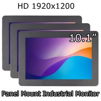TouchView 1920x1200 10.1-инчов IPS-Панел Монитор Със Сензорен Екран за Промишлени цели, LCD Монитор С Интерфейс VGA, HDMI, USB