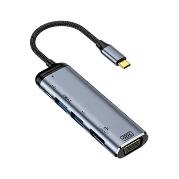 USB C хъб 4-портов USB Type C до USB 3.0 хъб-сплитер адаптер за MacBook iPad, Samsung Galaxy Note 10 S10 USB hub